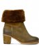 Shabbies  Ankle Boot Waxed Suede Double Face waxed suede brown